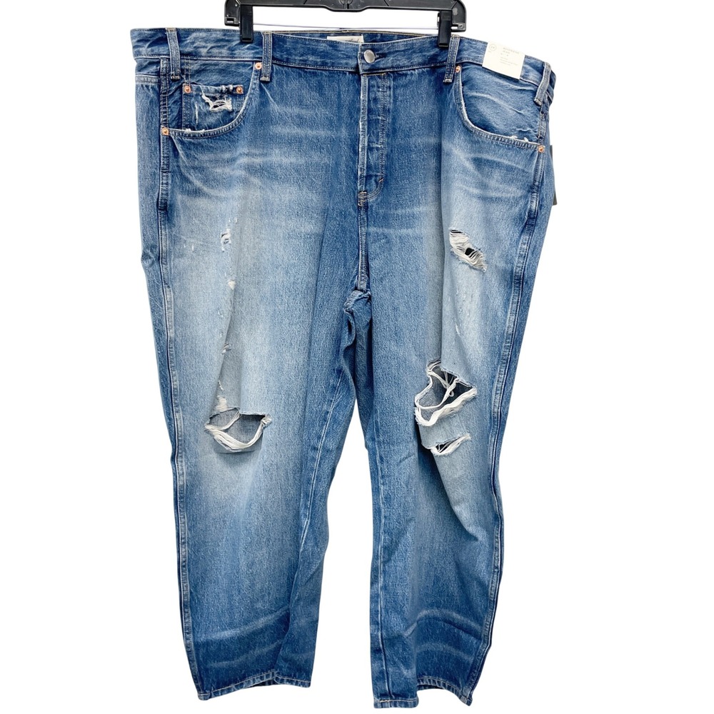Universal Thread Women's Blue Distressed‎ Straight Leg Jeans Size 24